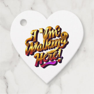 Ik loop hier! Bedankjes Labels