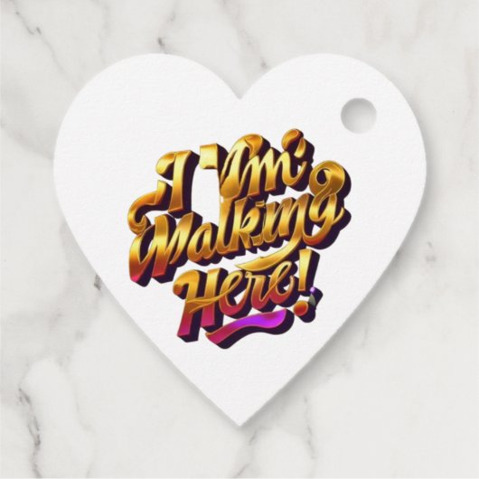 Ik loop hier! Bedankjes Labels (Achterkant)