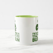 Ik loop. Ik ben langzamer dan een schildpad, maar Tweekleurige Koffiemok (Center)