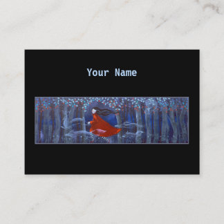 Ik loop in de Bossen 's nachts. Op zwart. Visitekaartje