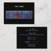 Ik loop in de Bossen 's nachts. Op zwart. Visitekaartje (Voorkant / Achterkant)