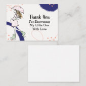 Ik loop in de regen bedankt notitiekaartje (Voorkant / Achterkant)