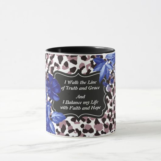 Ik loop langs de Mok van de lineroze Floral (Midden)