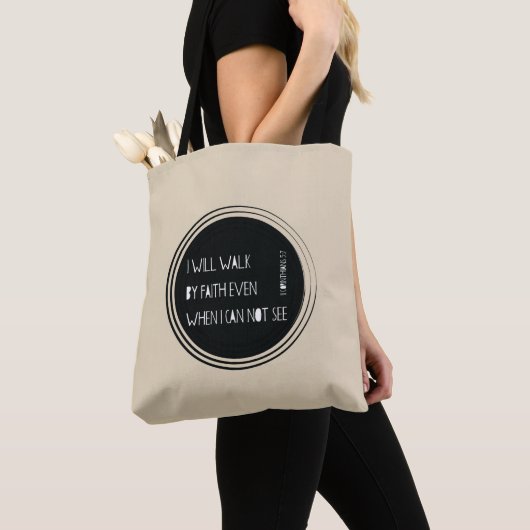 Ik loop langs Faith Tote Bag (Dichtbij)