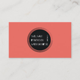 Ik loop langs Faith Visitekaartje