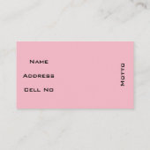 Ik loop langs Faith Visitekaartje (Achterkant)