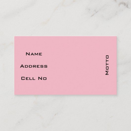 Ik loop langs Faith Visitekaartje (Achterkant)