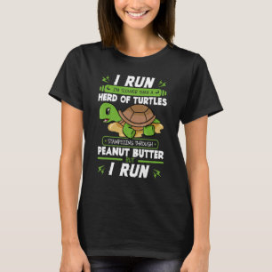 Ik loop langzamer dan een heleboel pinda's, maar.. t-shirt