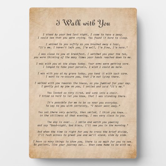 Ik loop met jullie sympathiegedicht. fotoplaat (voorkant)