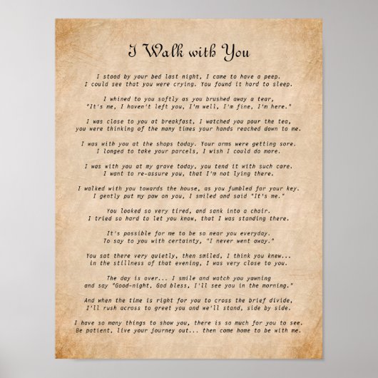 Ik loop met jullie sympathiegedicht. poster (Voorkant)