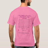Ik loop met Michigan 2 T-shirt (Achterkant)