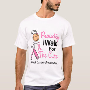 Ik loop naar de Cure Breast Cancer SFT T-shirt
