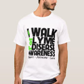 Ik loop naar de ziekte van Lyme T-shirt (Voorkant)