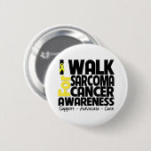Ik loop naar het bewustzijn van Sarcoma-kanker Ronde Button 5,7 Cm (Voorkant /achterkant)