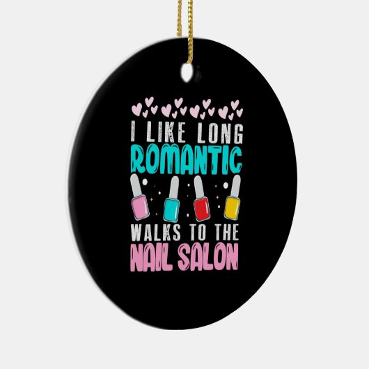 Ik loop naar het salon. keramisch ornament (Rechts)