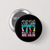 Ik loop naar het salon. ronde button 5,7 cm (Voorkant /achterkant)