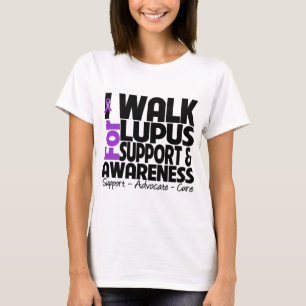 Ik loop naar Lupus Bewustheid T-shirt