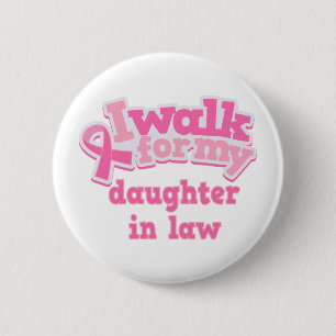 Ik loop naar mijn dochter in de wet ronde button 5,7 cm
