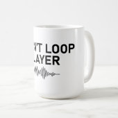 Ik loop niet in laagje minimale muziek koffiemok (Voorkant rechts)