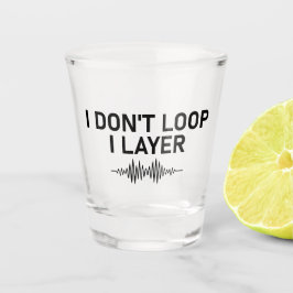 Ik loop niet in laagje minimale muziek shot glas