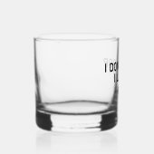 Ik loop niet in laagje minimale muziek whisky glas (Links)