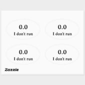 Ik loop niet ovale sticker (Vel)