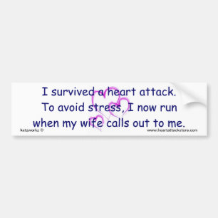 Ik loop nu wanneer mijn vrouw belt. bumpersticker