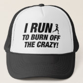 Ik loop om de waanzin weg te vegen trucker pet (Voorkant)