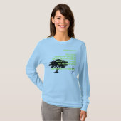 Ik loop omdat ik.... t-shirt (Voorkant volledig)