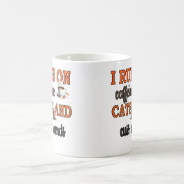 Ik loop op cafeïne en Cuss woorden Magische Mok