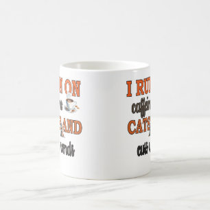 Ik loop op cafeïne en Cuss woorden Magische Mok