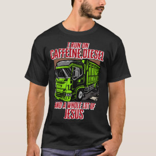 Ik loop op Caffeine Diesel en een heleboel Jezus T-shirt