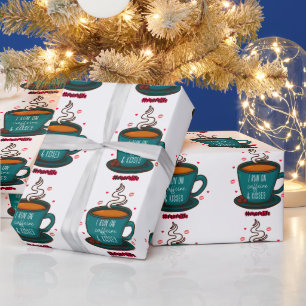 Ik loop op Caffeine en Kisses Mam Life Cadeaupapier
