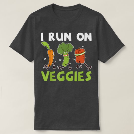 Ik loop op groenten en fruit t-shirt (Design voorkant)