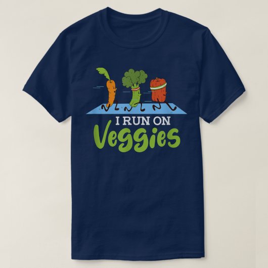 Ik loop op groenten t-shirt (Design voorkant)