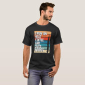Ik loop op hitte en koffie Blacksmith, vervalser T-shirt (Voorkant volledig)