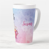 Ik loop op Jezus, Chaos en koffie Latte Mok (Rechterhoek)