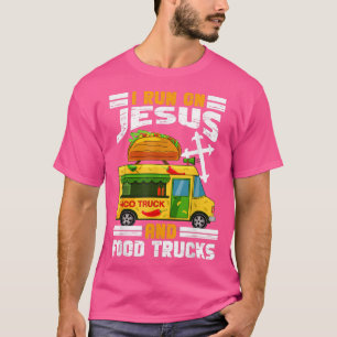 Ik loop op Jezus en voedsel vrachtwagens Taco Love T-shirt