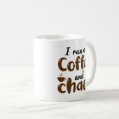 Ik loop op koffie en chaos koffiemok (Voorkant rechts)