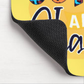 Ik loop op koffie en Chaos. Muismat (Hoek)