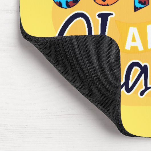 Ik loop op koffie en Chaos. Muismat (Hoek)