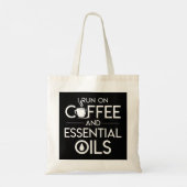 Ik loop op koffie en essentie van de koffie tote bag (Achterkant)