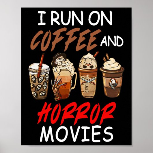 Ik loop op koffie en horror films... poster (Voorkant)