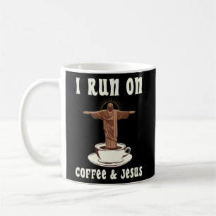 Ik loop op koffie en Jezus. Koffiemok