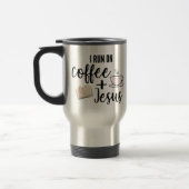 Ik loop op koffie en Jezus Travel Mug Reisbeker (Links)