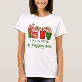 Ik loop op koffie en kerstjuf. t-shirt (Voorkant)