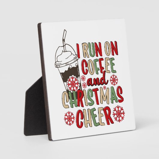 Ik loop op koffie en kerstmis. fotoplaat (Voorkant)