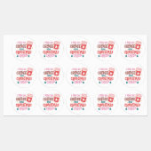 Ik loop op koffie en kerstmis. labels (Vel)