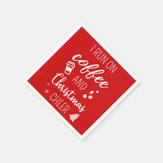 Ik loop op koffie en kerstmis. servet (Hoek)