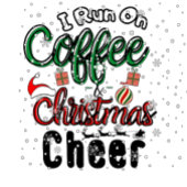 Ik loop op koffie en kerstmis. t-shirt